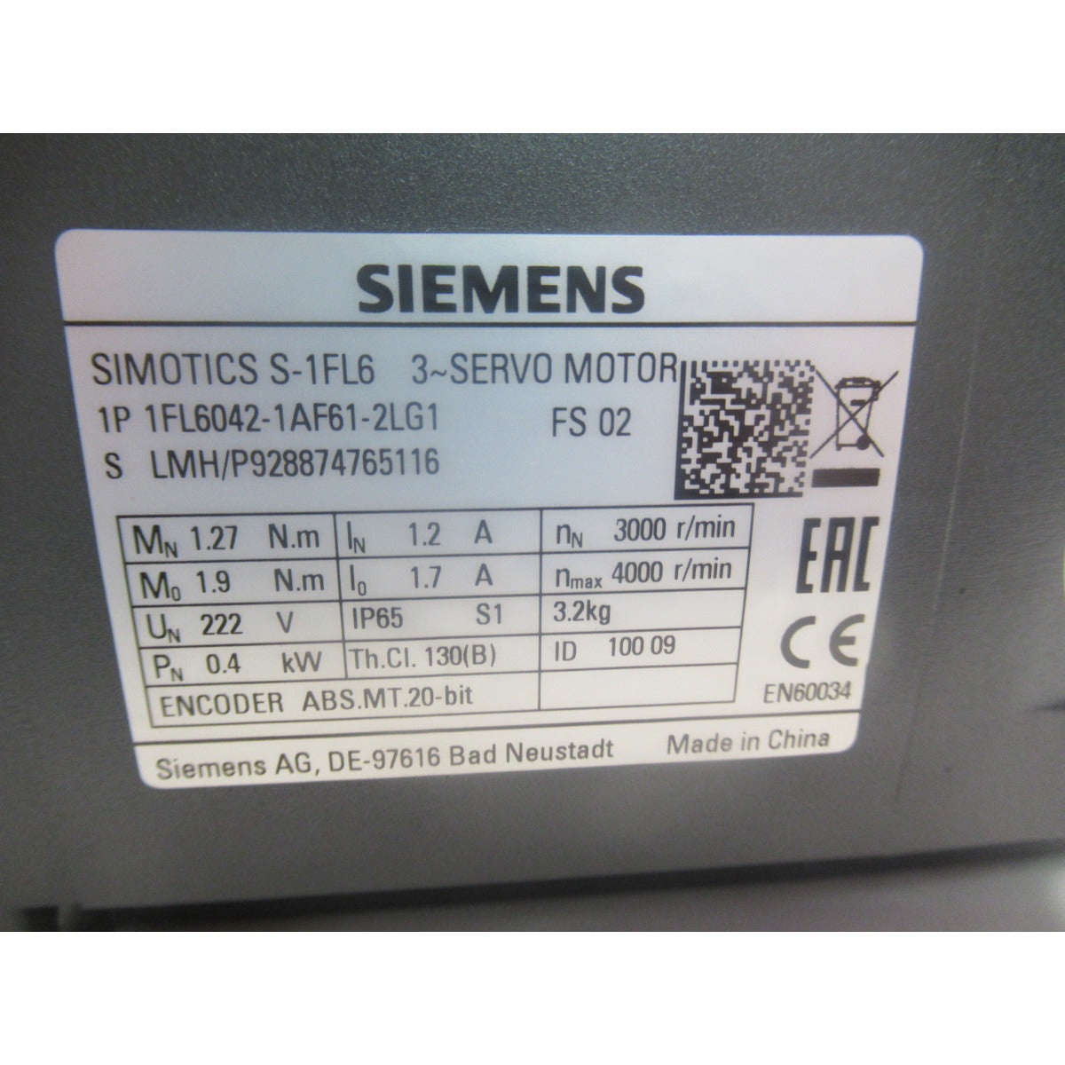 Optimum Servomotor F80 4. Achse - Art. 03501080M4A