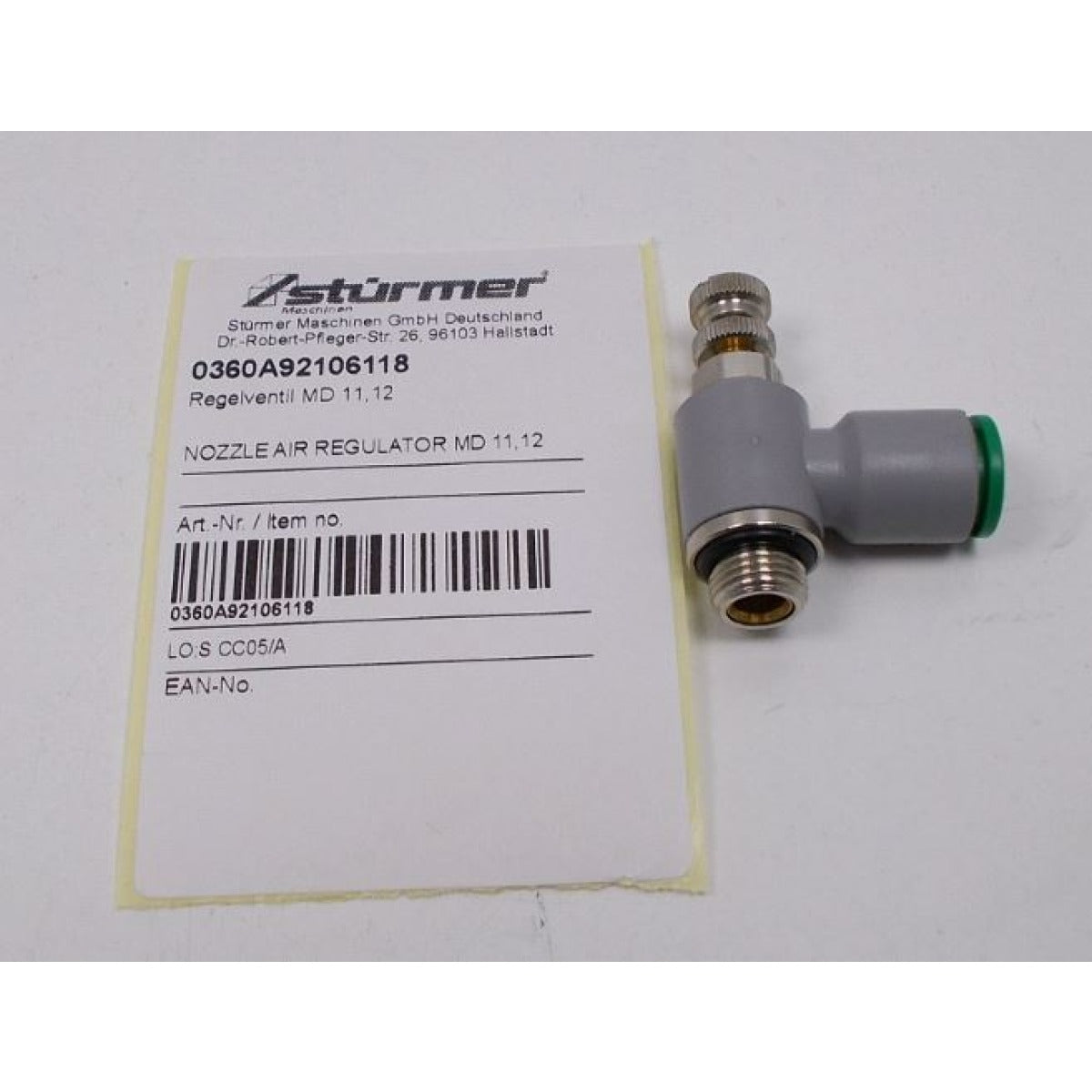 Metallkraft Regelventil MD 11,12 A92.106118 - Art. 0360A92106118