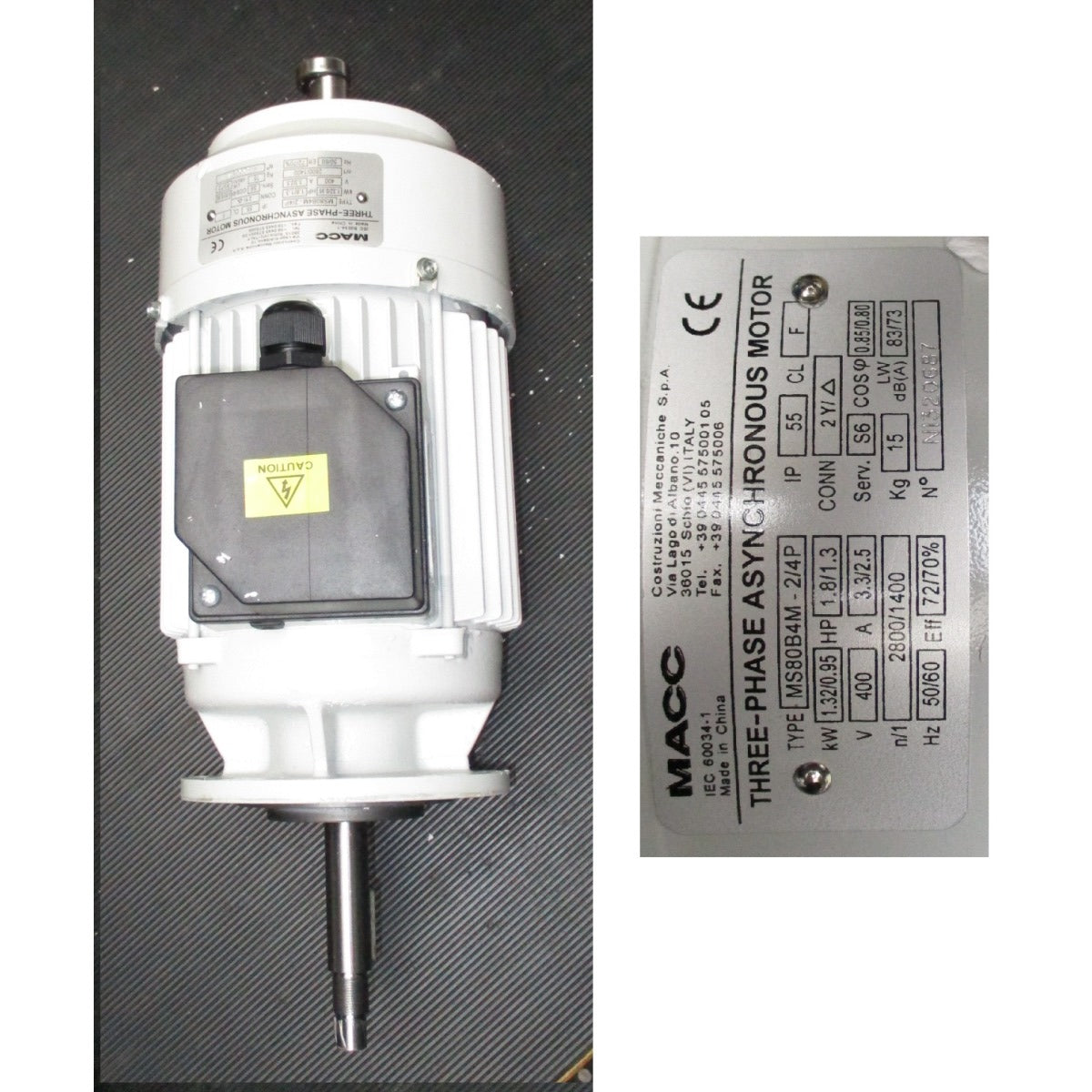 Metallkraft Motor MKS 251,255N / 400 V 020/80, 2Stufen, 0,95&1,32kW - Art. 036202080