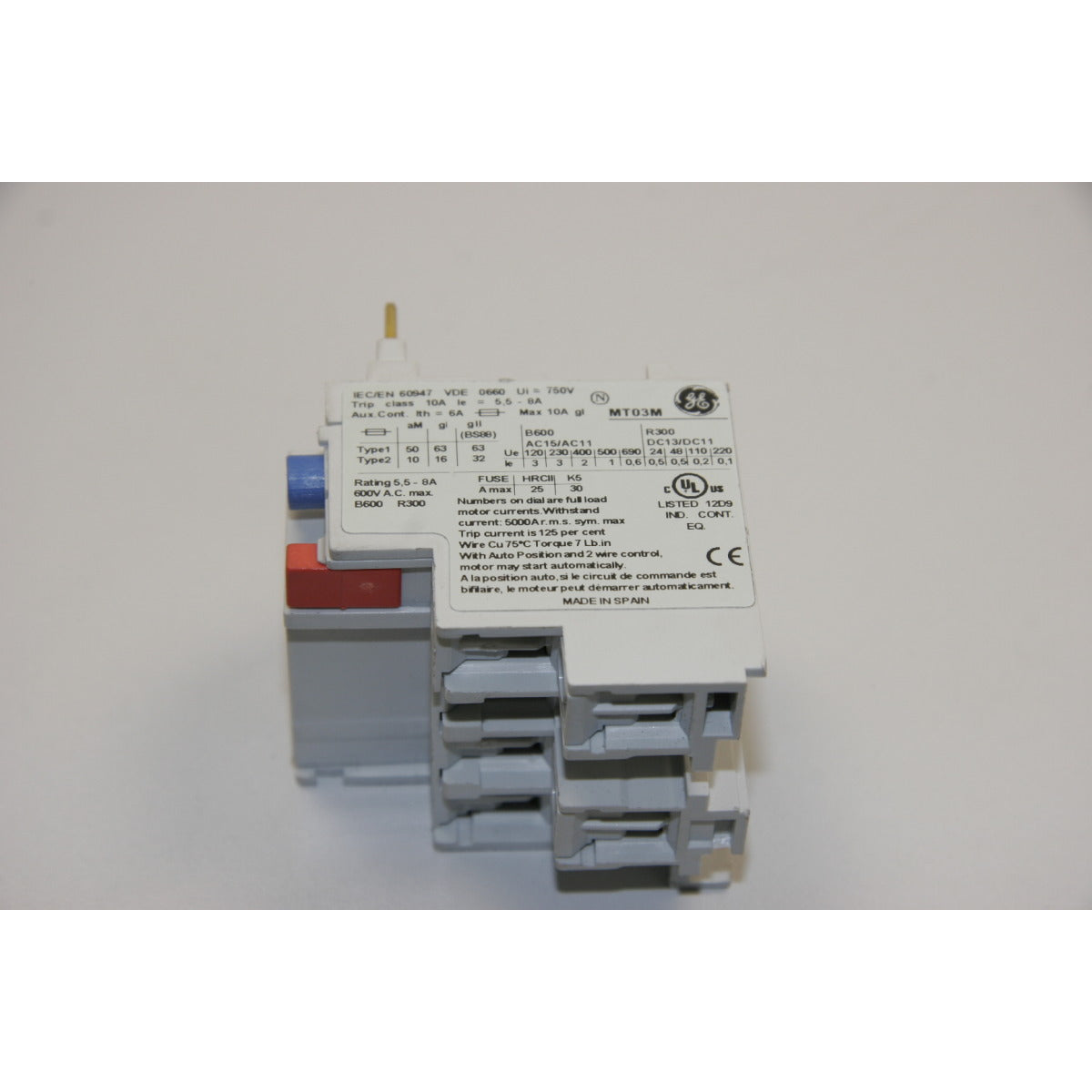 Metallkraft Motorschutzrelais MKS, LMS / 5,5 - 8A #101012 / MT03M - Art. 0362101012