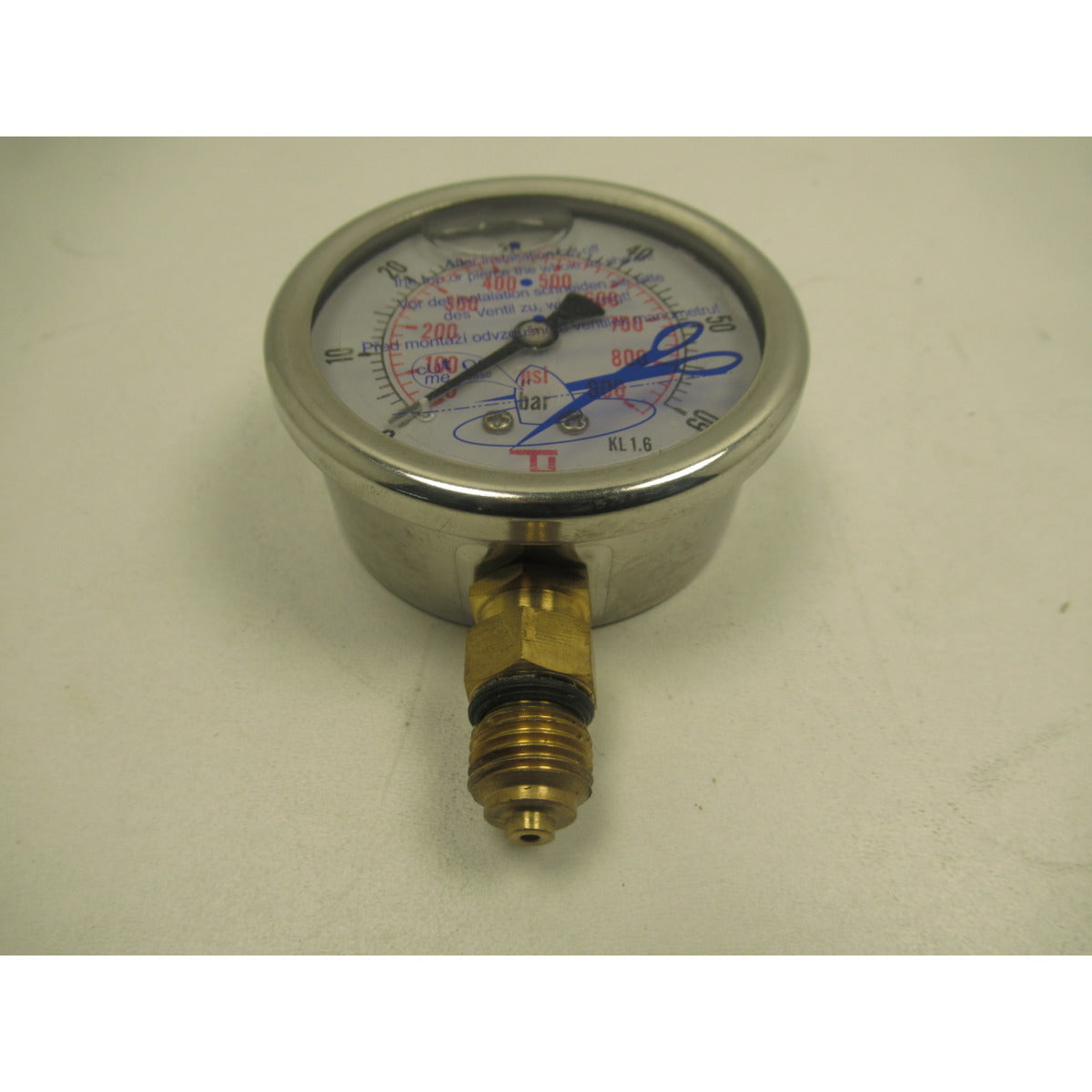 Metallkraft Manometer HMBS 450x600 HA-DG-FX Ø63 / 0-60bar, G1/4"radial - Art. 0369036000092