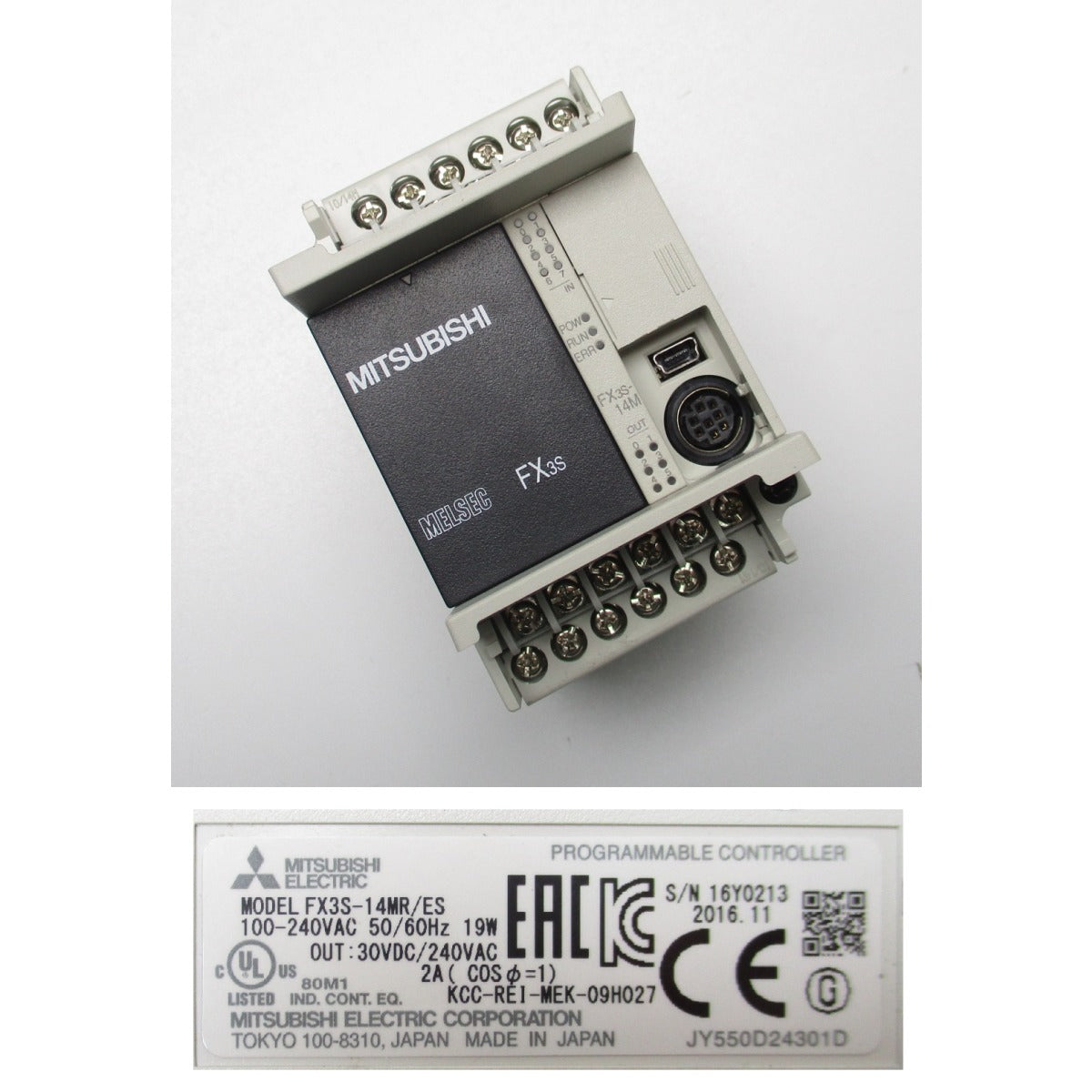 Metallkraft PLC-Steuerung BMBS HA-DG-F 267113 / MITSUBISHI FX3S-14MR/ES - Art. 0369267113