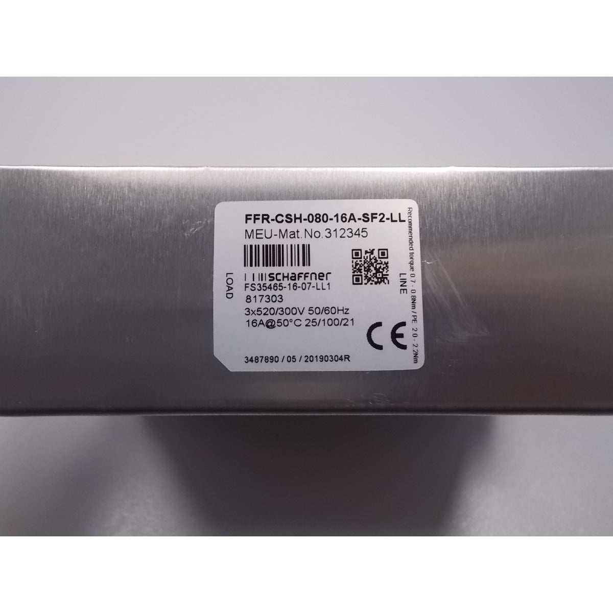 Metallkraft EMV Filter BMBS 312345 / ZB1 / FFR-CSH-080-16A-SF2-LL - Art. 0369312345