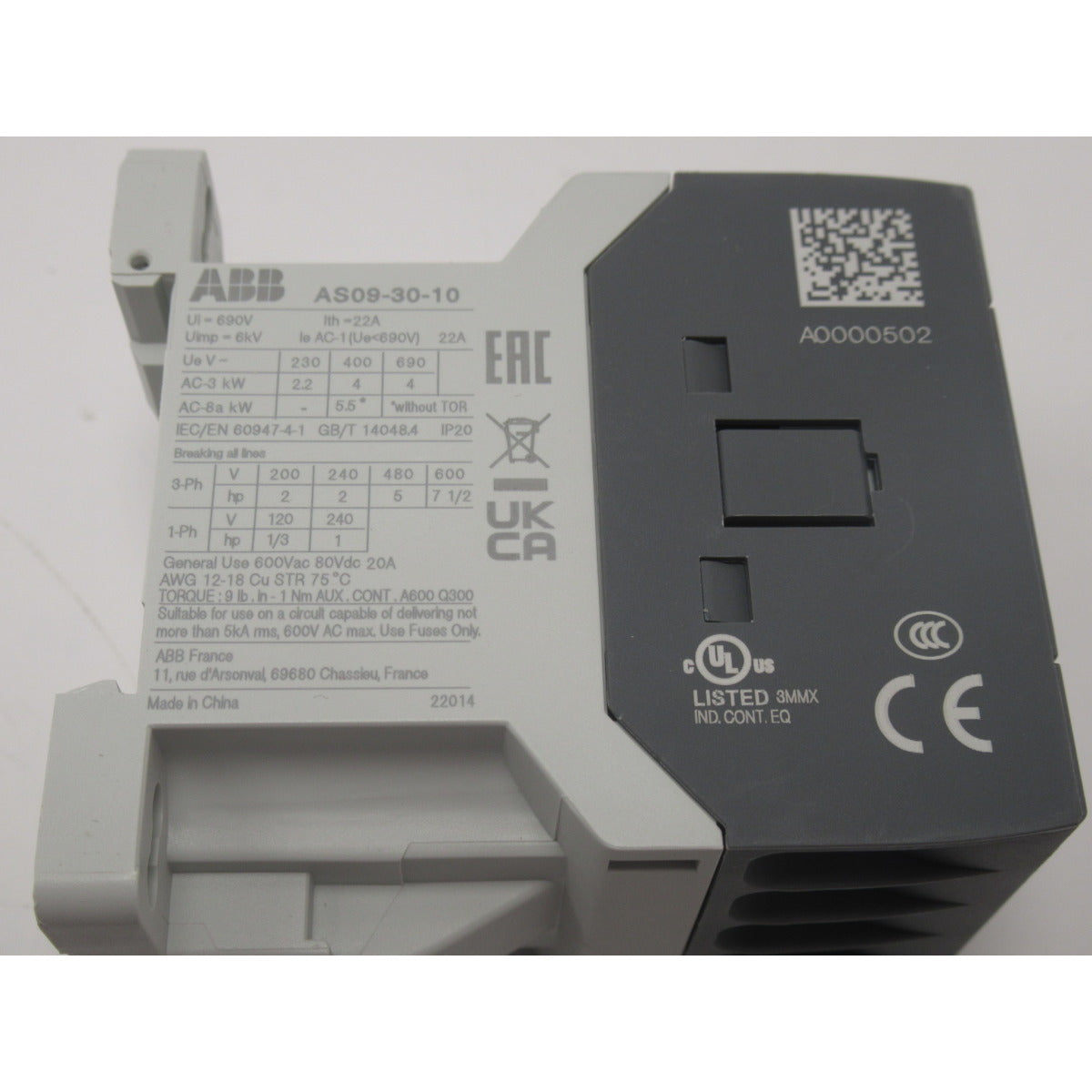 Metallkraft Schütz BMBS 230 / 24V KM1 - Art. 0369LC1K0910B7