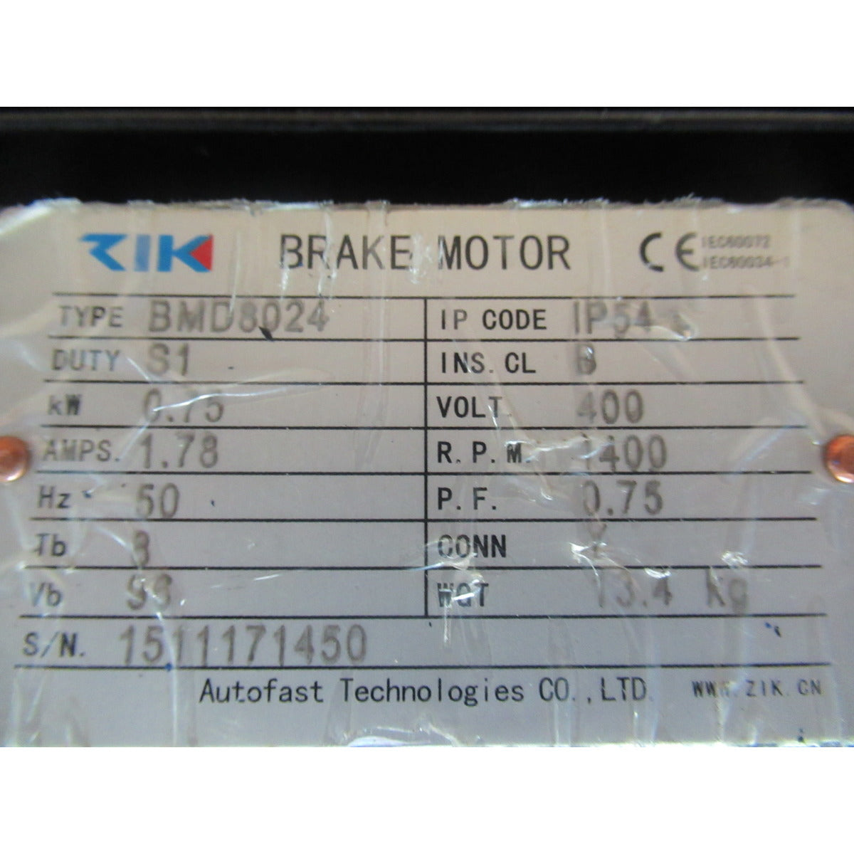 Metallkraft Antrieb MTBS 1050-10 / 400V 50Hz 0,75kW - Art. 0377291584