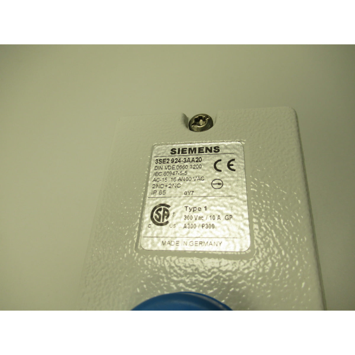 Metallkraft Fußschalter GBP Serie SIEMENS 3SE2924-3AA20 - Art. 0382SFS