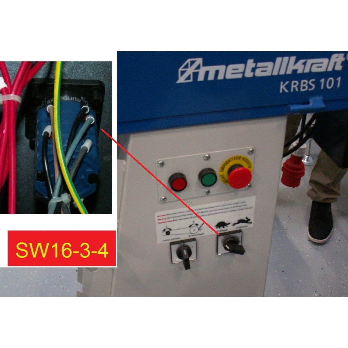 Metallkraft Stufenschalter KRBS 101, MBSM Serie 1-0-2 / 400V/16A - Art. 03921001SW1634