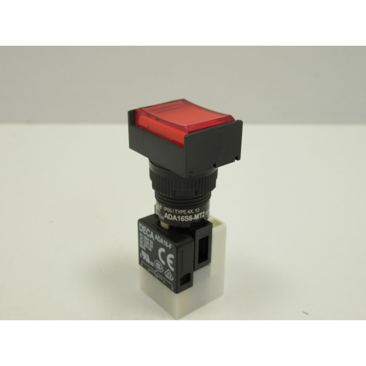 Metallkraft Schalter FSM SERIE AD 5 Steuerung roter Drucktaster 1B-OFF-SB2,4,6,8 - Art. 0393440EA0008