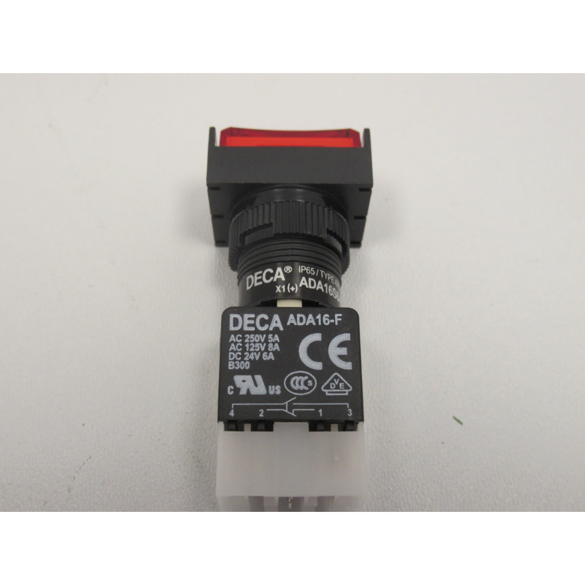 Metallkraft Schalter FSM SERIE AD 5 Steuerung roter Drucktaster 1B-OFF-SB2,4,6,8 - Art. 0393440EA0008