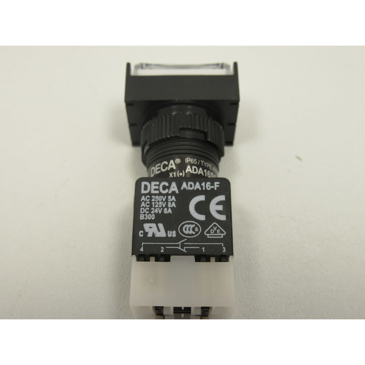 Metallkraft Schalter FSM SERIE AD 5 Steuerung weißer Drucktaster 1A1B-SA1 - Art. 0393440EA0010
