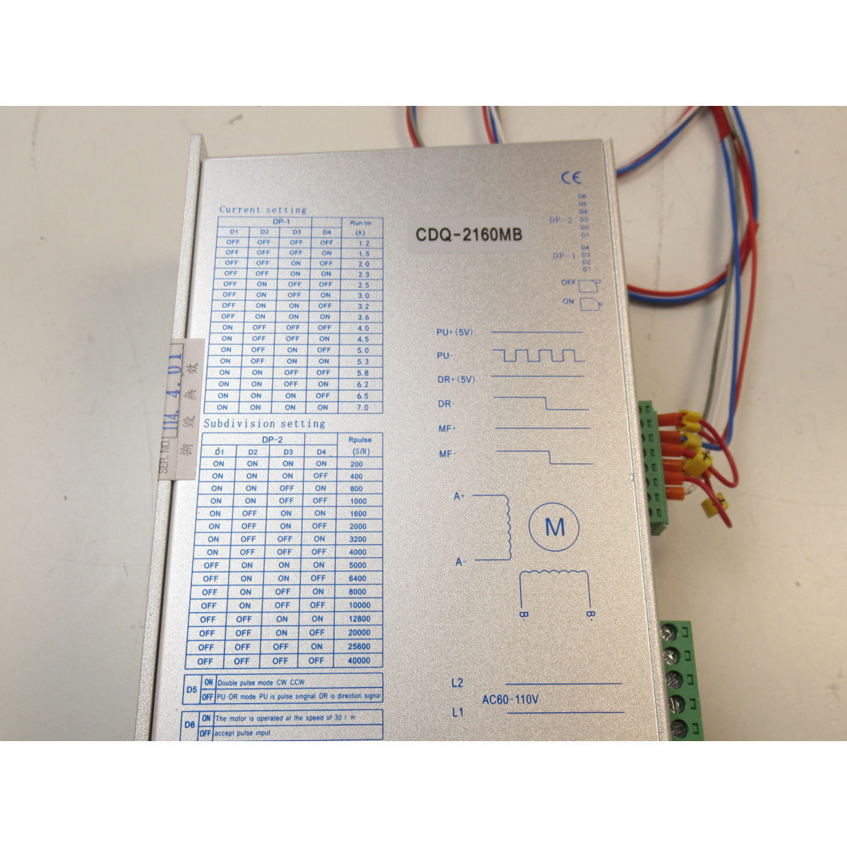 Metallkraft Motorsteuerung FSM 15,45,2045,2550,3060 CDQ-2160MB / Y-Achse / U5 - Art. 0393442BA0004
