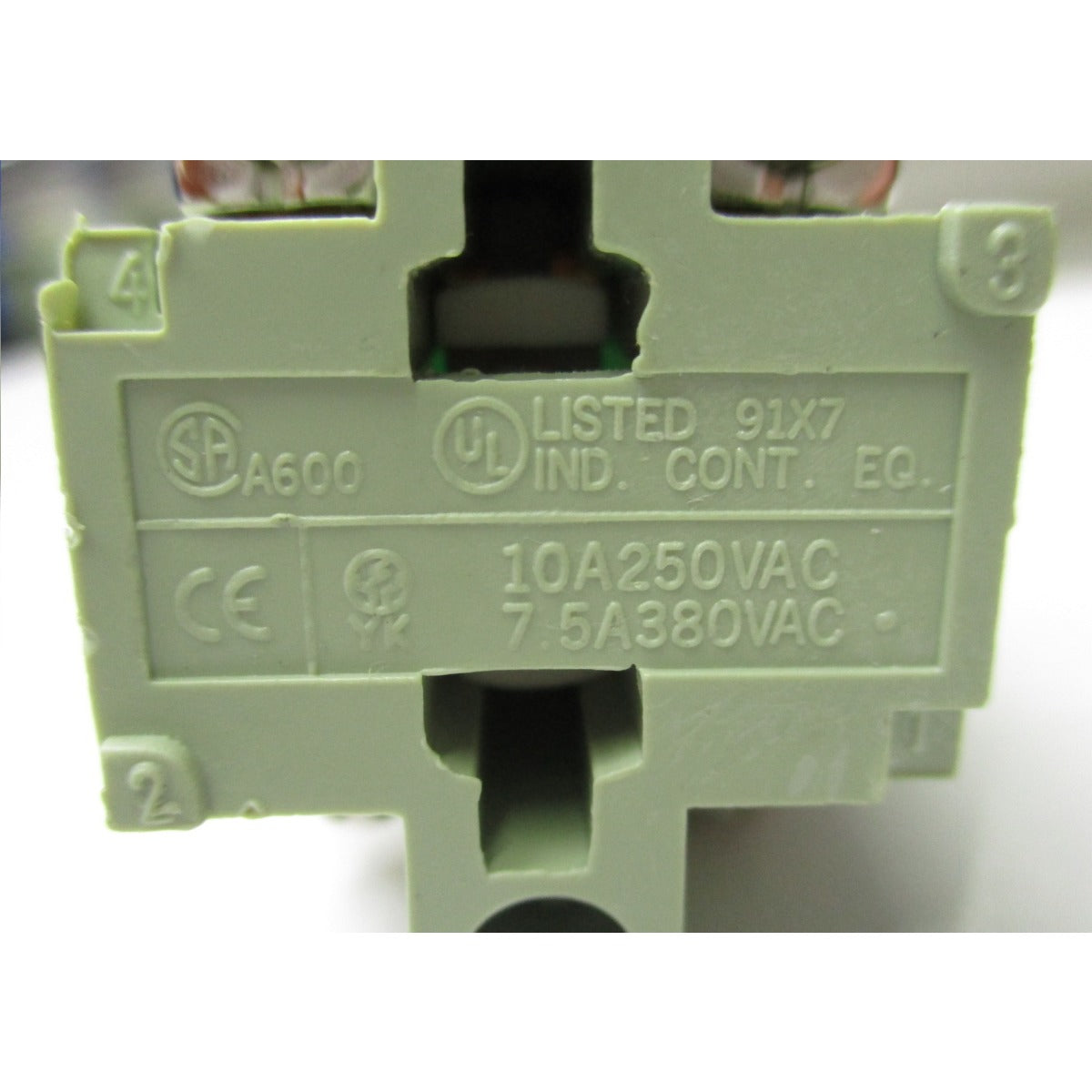 Stürmer Maschinen Drucktaster "EIN" VMBS #6601 / weiss, Taster inkl. Kontakt - Art. 039516116601