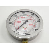 Metallkraft Manometer WPP 100 HBK E0318R / Ø100 / max. 600bar - Art. 0400E0318