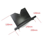 Metallkraft V-Auflage WPP 15,20 R007101 / RAL9005 - Art. 0400R0071