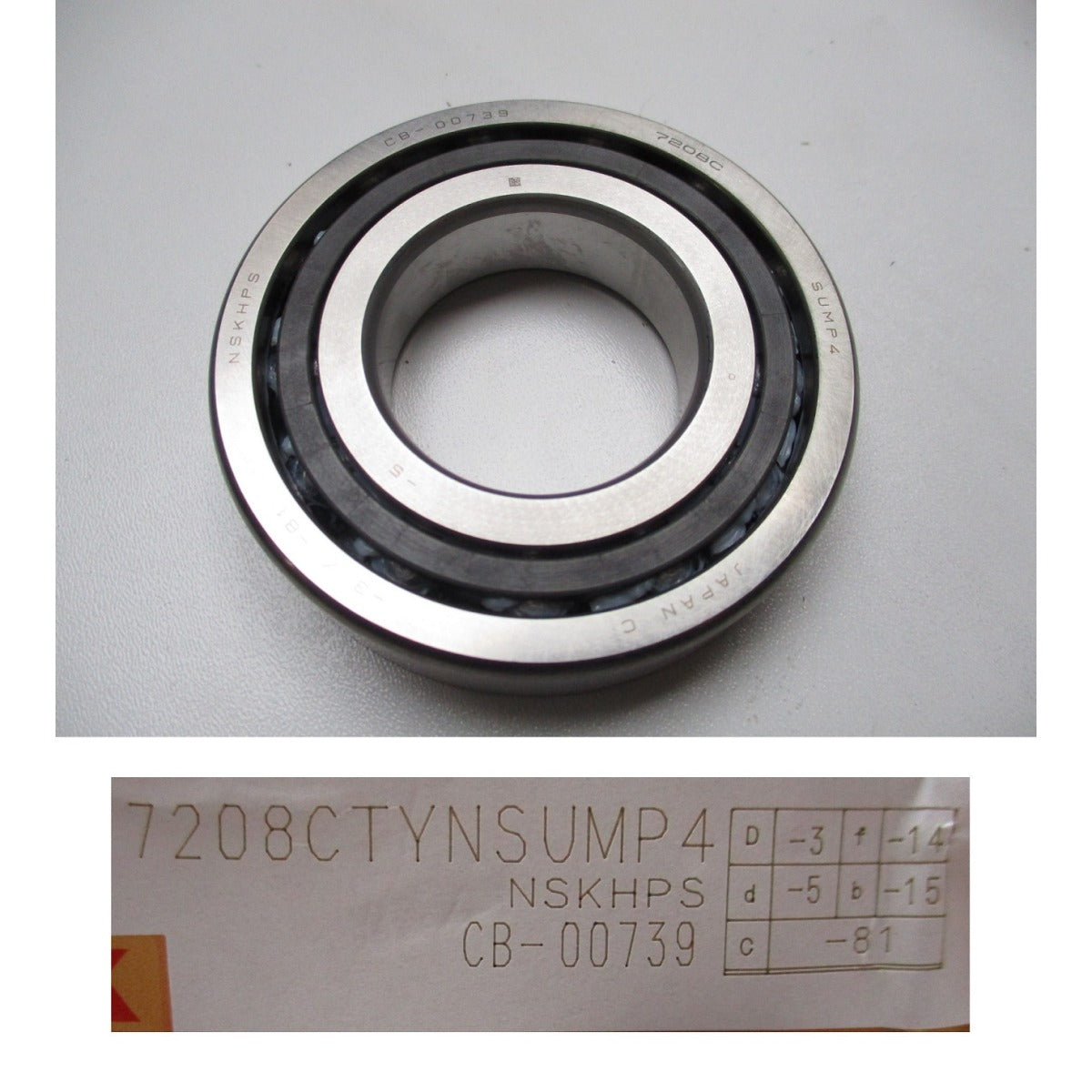 Stürmer Maschinen Kugellager 7208CP4 Schrägkugellager - Art. 0407208CP4