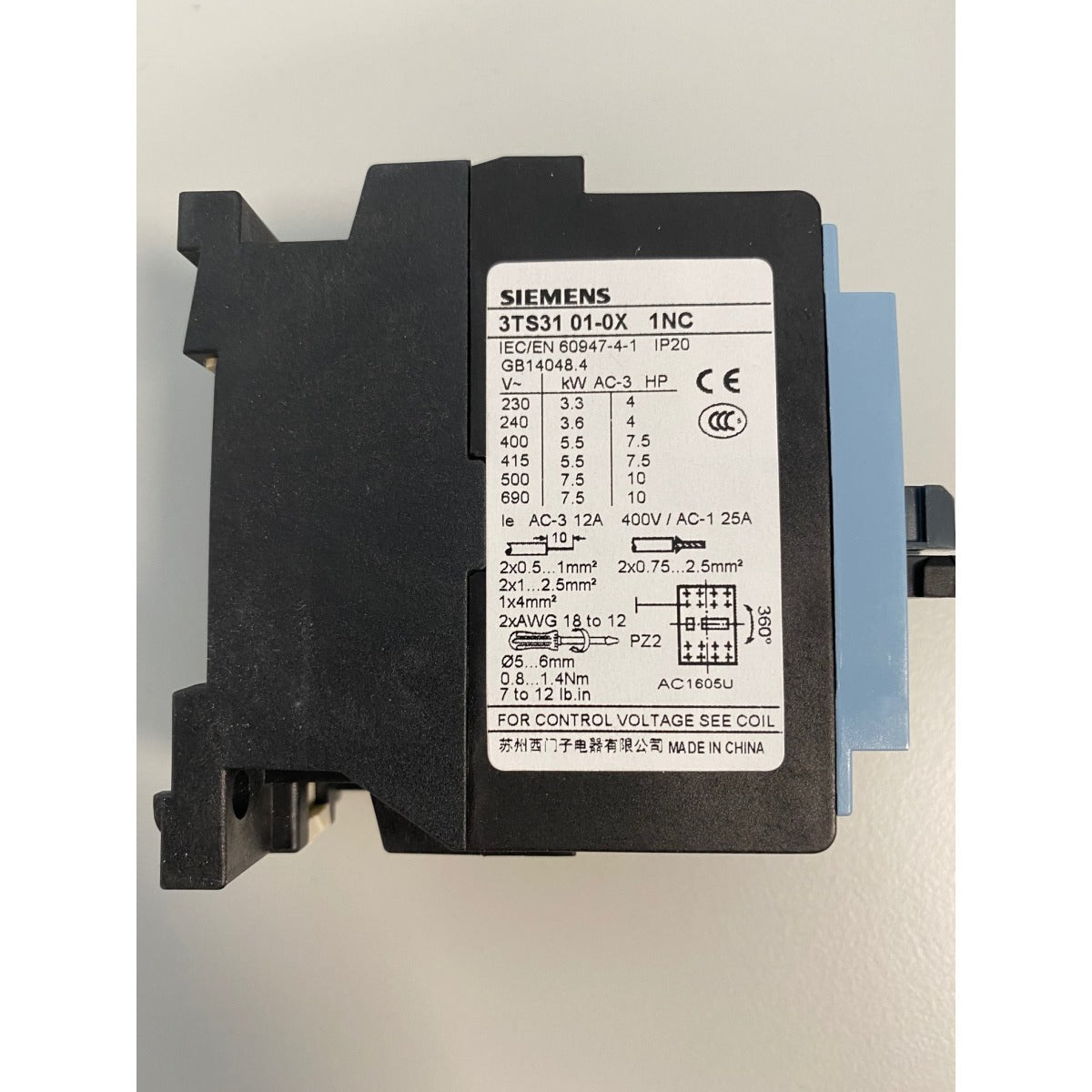 OPTIMUM Schütz SIEMENS 3TS31  AC 24V/50Hz SM-0460059