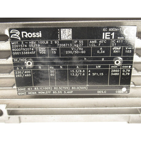Holzkraft Motor SCM 400V/4kW/5,5 HP 0001338945F - Art. 0510001338945F - Web groß Ersatzteil - Sonderposten 2
