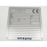 Holzkraft Typenschild CE SCM 0302110220A / "blanko" - Art. 0510302110220A - Web groß Ersatzteil - Sonderposten 2