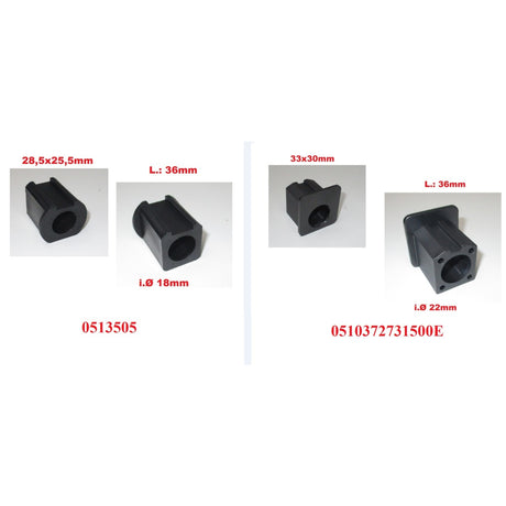 Holzkraft Lagerbock FS elite S 0372731500E / 33X30X36 / Ø22 - Art. 0510372731500E - Web groß Ersatzteil - Sonderposten 2