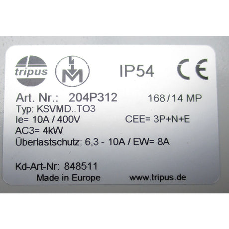 Holzkraft Schalter ASA 3,31,4,41 SSK 6-10A / 400V - Art. 0513848511 - Web groß Ersatzteil - Sonderposten 2