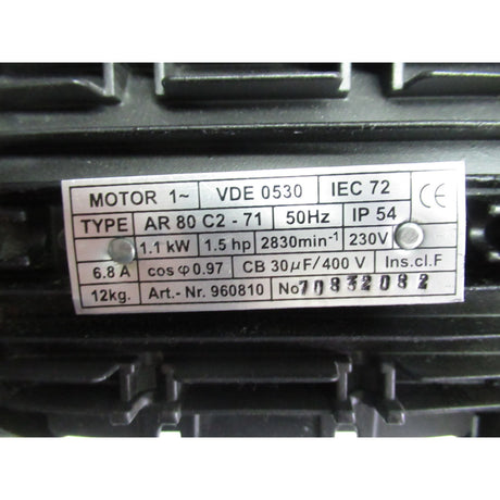 Holzkraft Motor RLA, ASA 1,1kW / 230V 960810 / B5, BG80 - Art. 0513960810 - Web groß Ersatzteil - Sonderposten 2