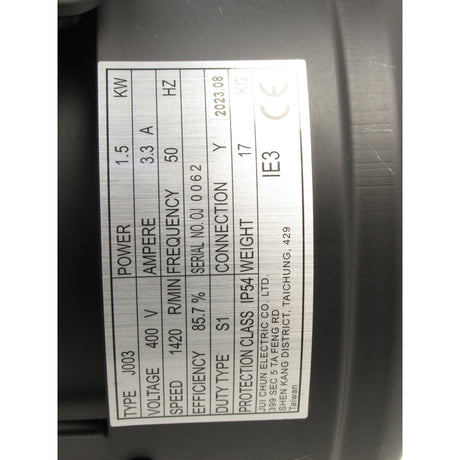 Holzkraft Motor HBS 433 / 400V / IE3 1,5kW - Art. 0515004382 - Web groß Ersatzteil - Sonderposten 2