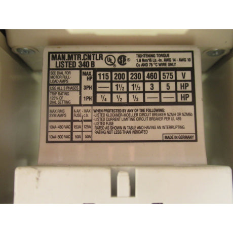 Holzkraft Schalter LLB 45 / 400V 2Stufen Version - Art. 0537006 - Web groß Ersatzteil - Sonderposten 3