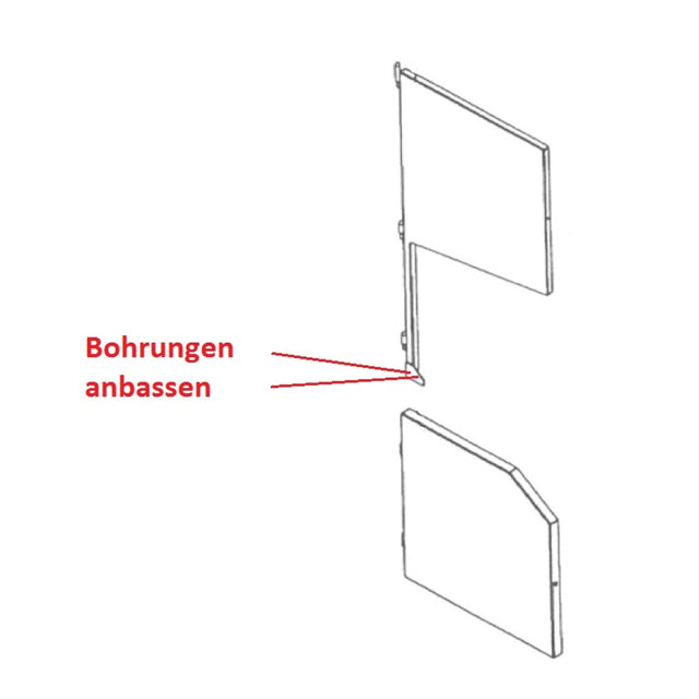 Holzkraft Obere Tür HBS 351 130056VDL / RAL5013 - Art. 0543501
