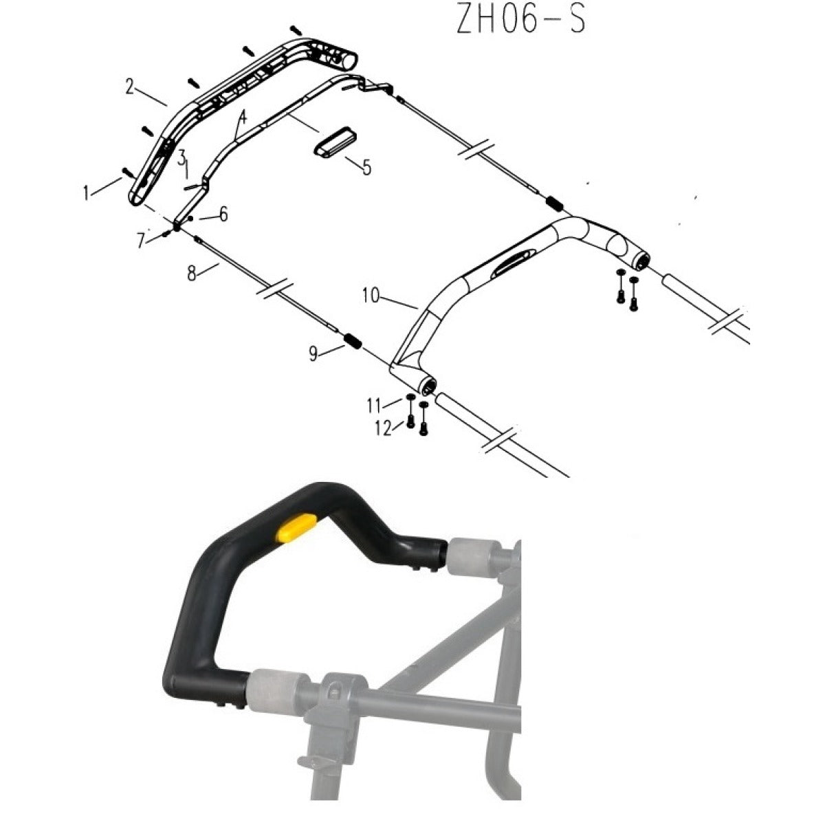 Holzstar Handgriff UMK 6, TKS 255 M 249-257 - Art. 05905600601