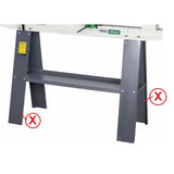 Holzstar Standfussblech DB 900 Unterbau RAL7011 - Art. 05920900541