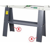 Holzstar Standfussblech DB 900 Unterbau RAL7011 - Art. 05920900546