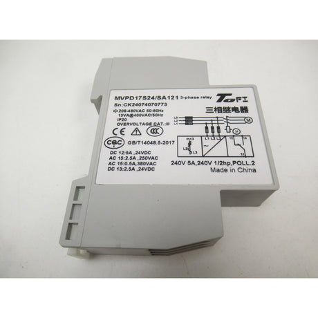 UNICRAFT Drehfeldüberwachung EKZT Serie  3~Ph, 230V, 5A / Phasenfolgerelais SM-061940005PMR