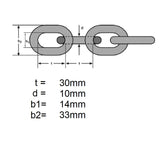 UNICRAFT Lastkette K 5000  6.50m SM-0620210501