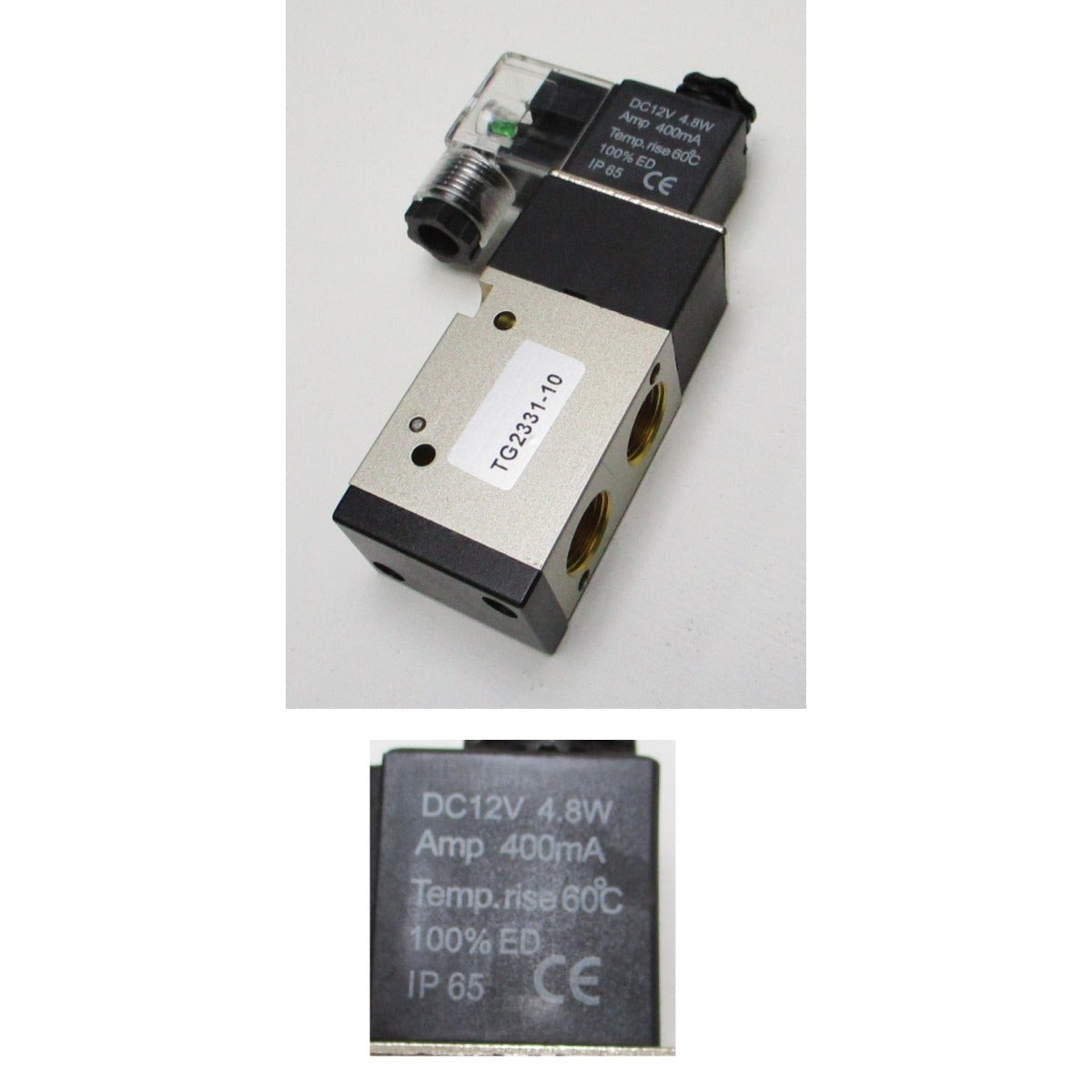 UNICRAFT Magnetventil SSK 3/3.1/4 DC 12V / 4,8W 400mA IP65, Version 1 SM-06204002MV - SM.P-06204002MV