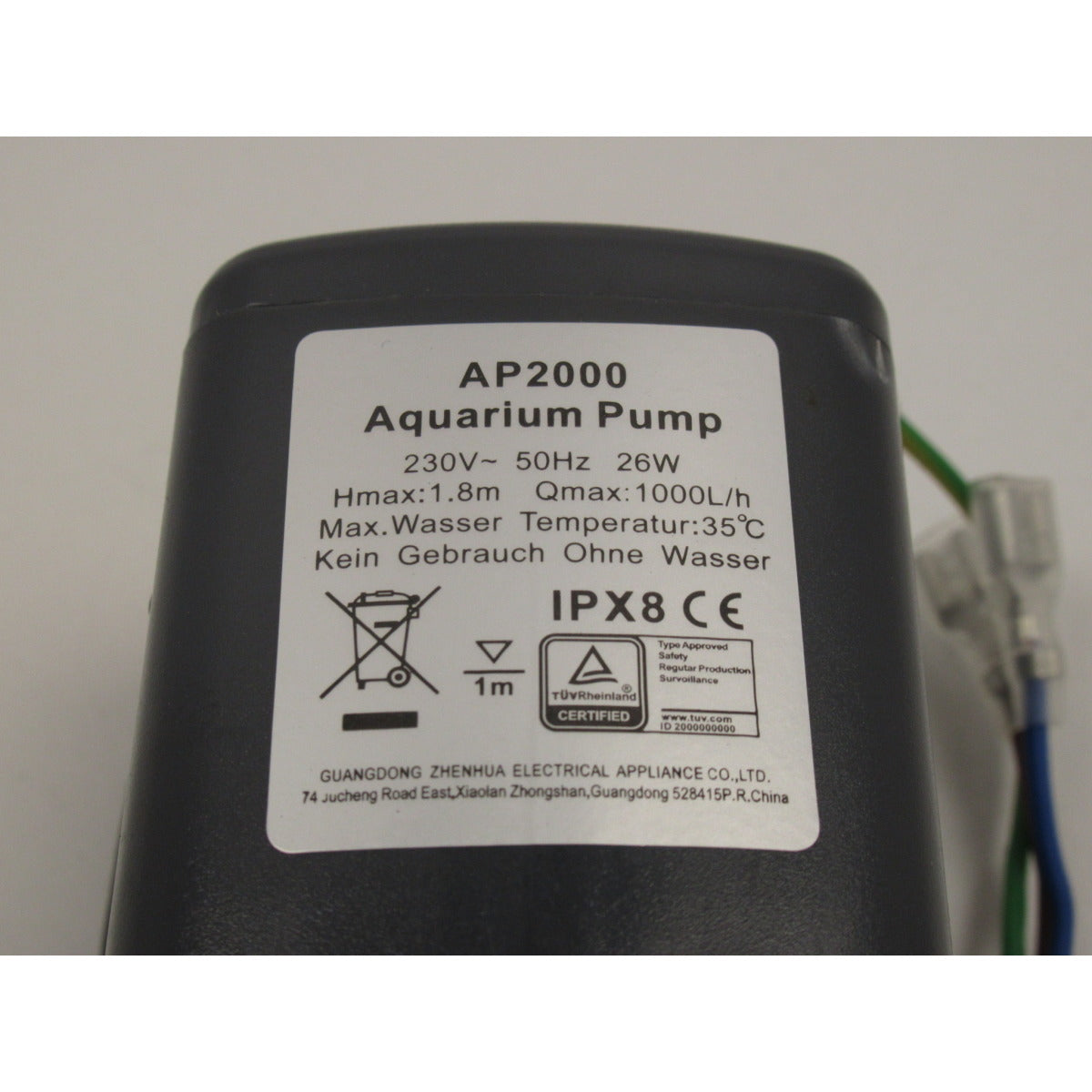 UNICRAFT Pumpe TWG 20,80,150 / 230V/50Hz 26W – Modell 1 SM-0622002006 - SM.P-0622002006