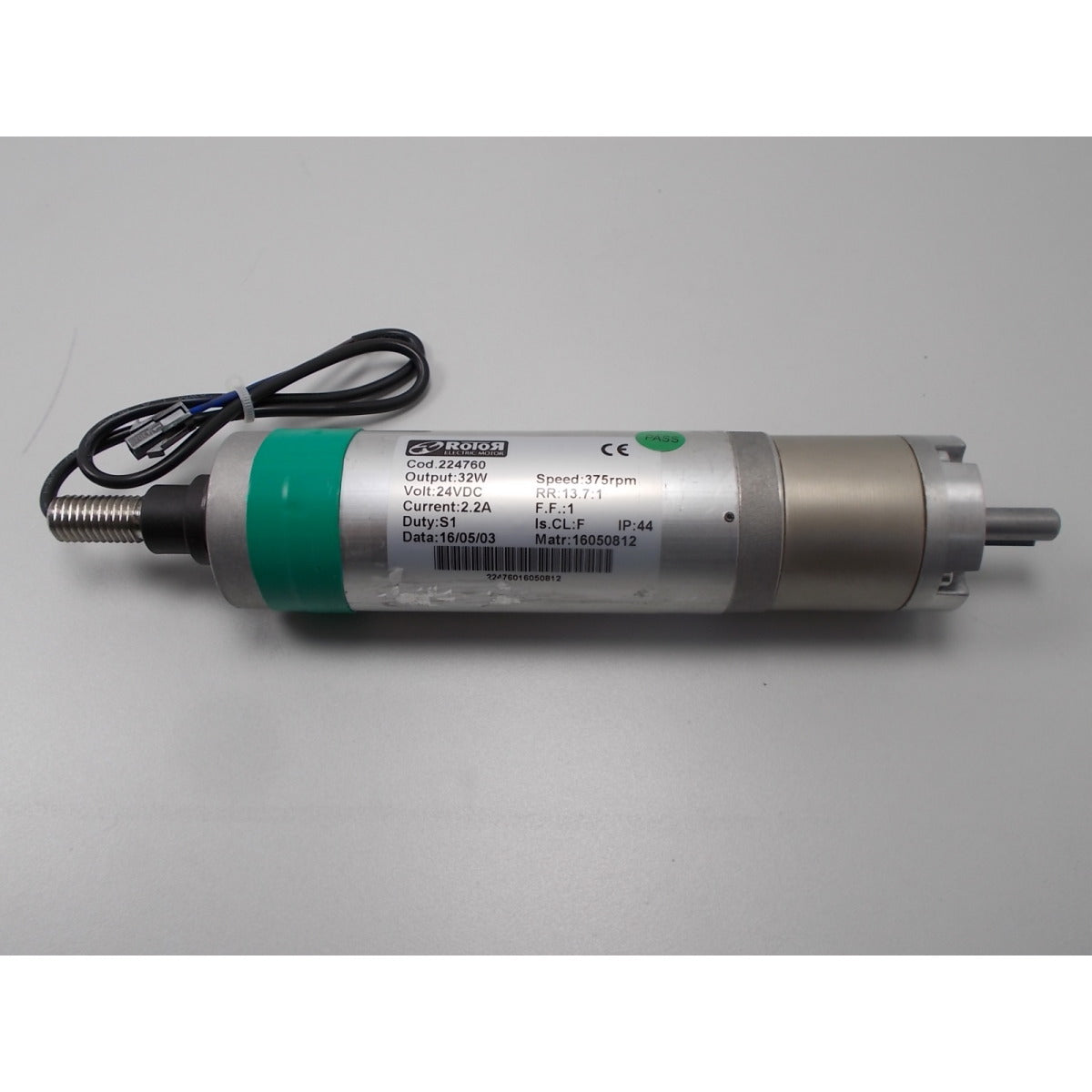 Cleancraft Zylindermotor SSM 340 / 24VDC/32W 224760 375U/min, 2,2A SM-0720224760 - SM.P-0720224760