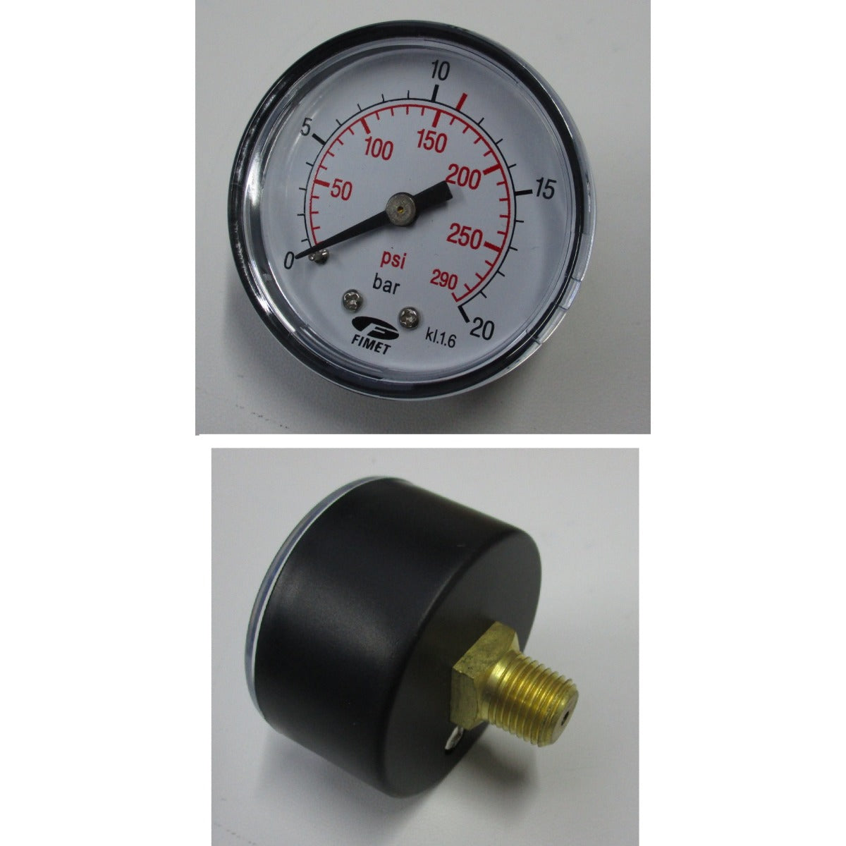 Aircraft Manometer Ø50, G1/4" / 0-20BAR 9052802 / Anschluss hinten - Art. 09052802