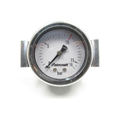 Aircraft Manometer 0-16 bar, Ø50mm, G1/4" Markierung bei 10bar, mit Klammer - Art. 2506455