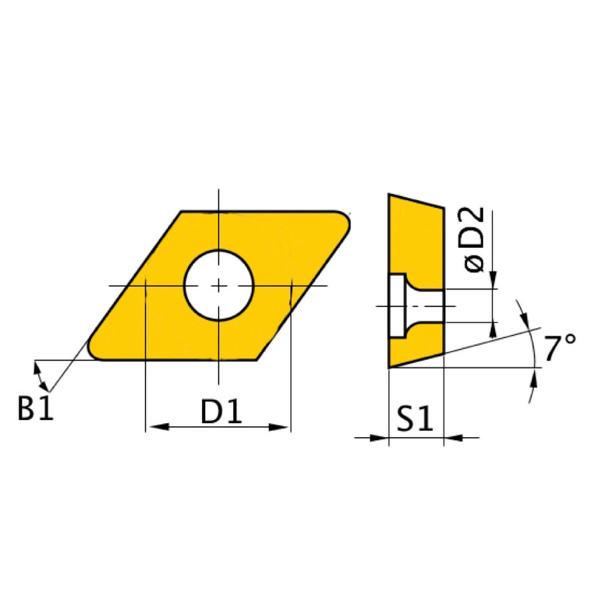 OPTIMUM HM-Ersatzwendeplatten  ISO DCMT070204 – Detailausführung 2 SM-3441758