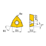 Optimum HM-Ersatzwendeplatten ISO WCMT050308 - SM-3441759