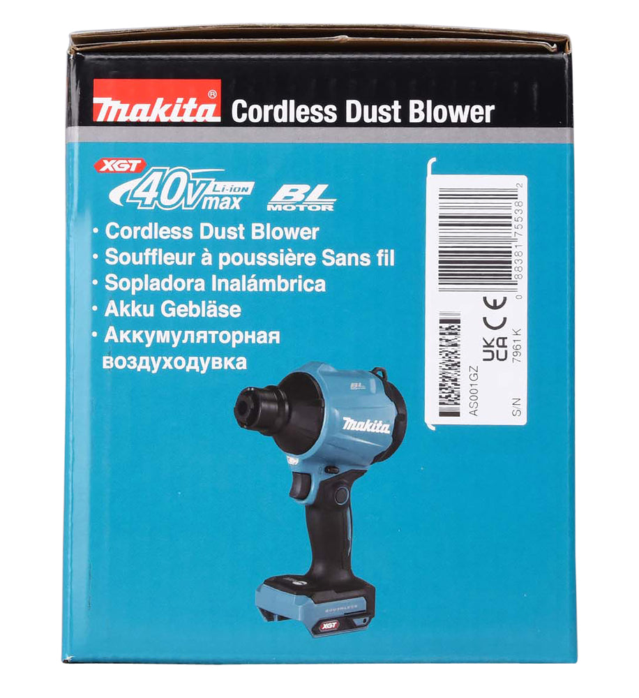 Makita Akku-Gebläse – 40 V max., 4-stufig & ausdauernder Betrieb - AS001GZ