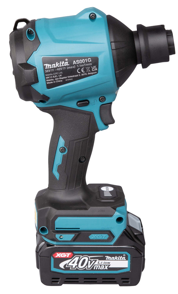 Makita Akku-Gebläse – 40 V max., 4-stufig & bis 50 Min. Laufzeit - AS001GA102