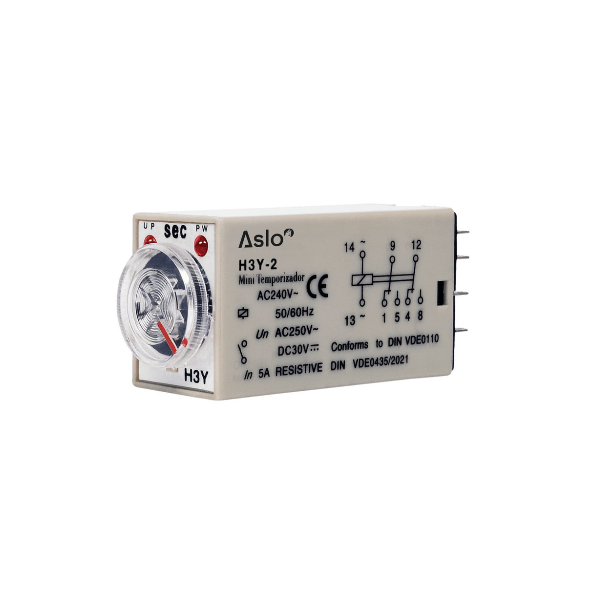 ASLO Mini-Zeitschaltuhr 2C 0-120S 24V Dc AS3Y207DC