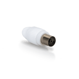 ASLO 9.5Mm Tv-Stecker + Tv-Buchse Bl ASFTVB