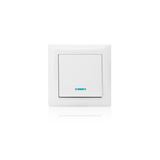 ASLO 1 Gang 2-Wege-Schalter mit Blinker M2020 10A - 250V Weiß ASE202026BRC