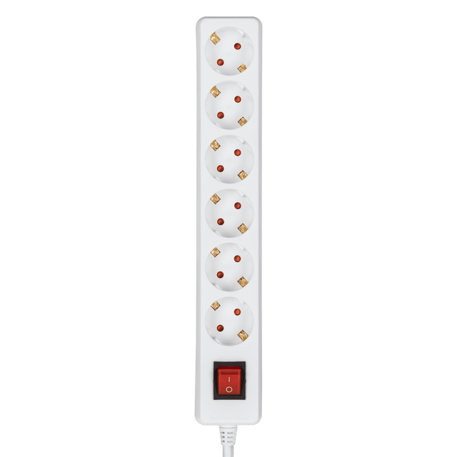 ASLO 6-fach-Verlängerungssteckdose Eco 3G1.0Mm2 1.5M Mit Schalter ASESI3115E