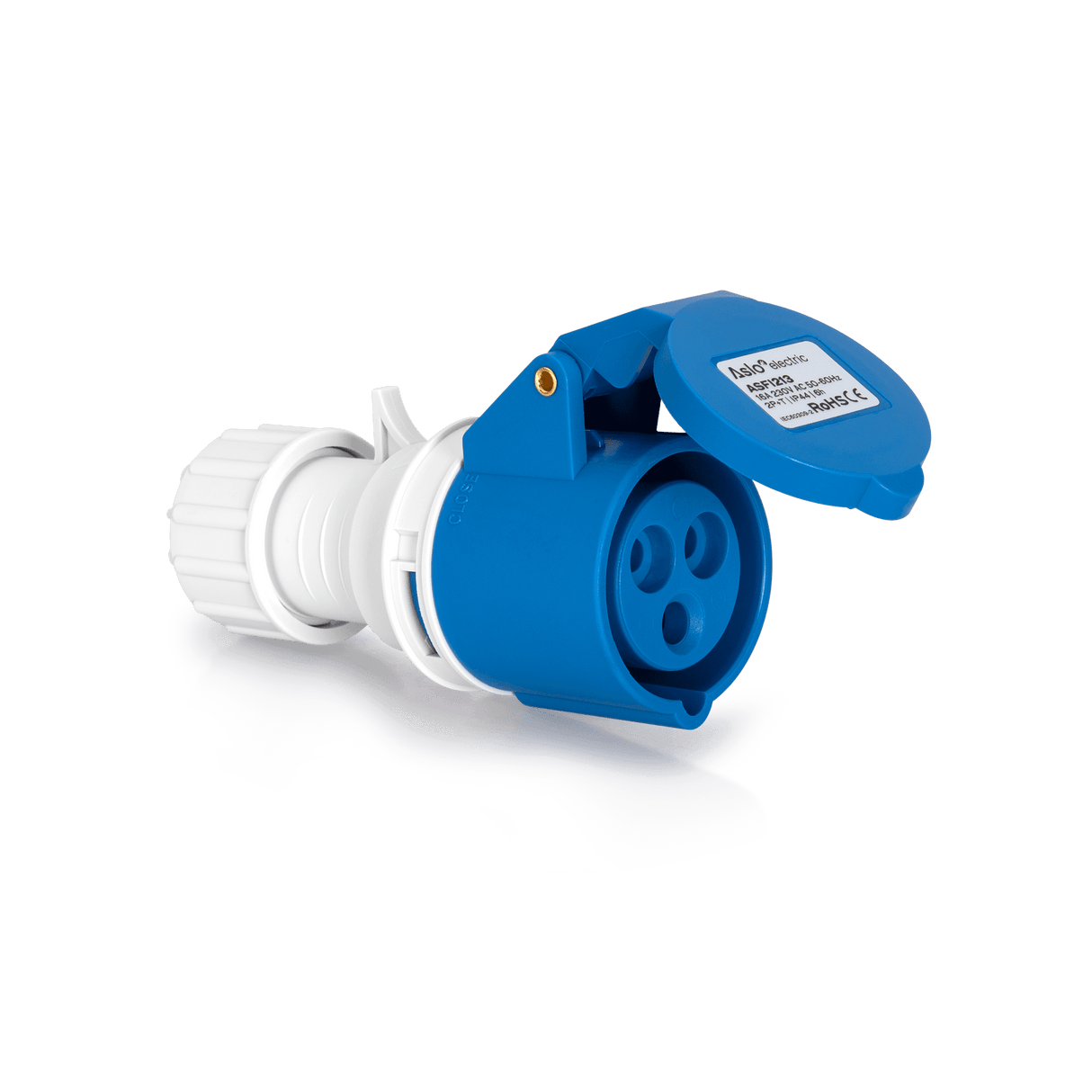 ASLO Industriesteckdose 32A 2P+E 230V 6H Ip44 ASFI223