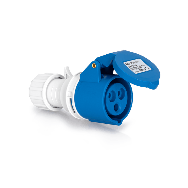 ASLO Industriesteckdose 32A 2P+E 230V 6H Ip44 ASFI223