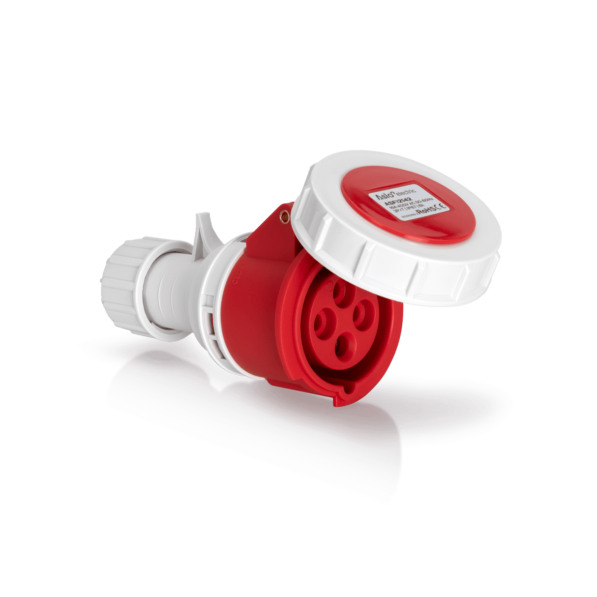 ASLO Industriesteckdose 3P+E 400V Ip67 ASFI2142
