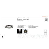 ASLO LED Bodeneinbauleuchte 6W,  Ø 90mm 4000K Neutralweiß, Edelstahl AISI 304, IP67 Wasserdicht, IK10 Schlagfest – Modell ASFLOOR10
